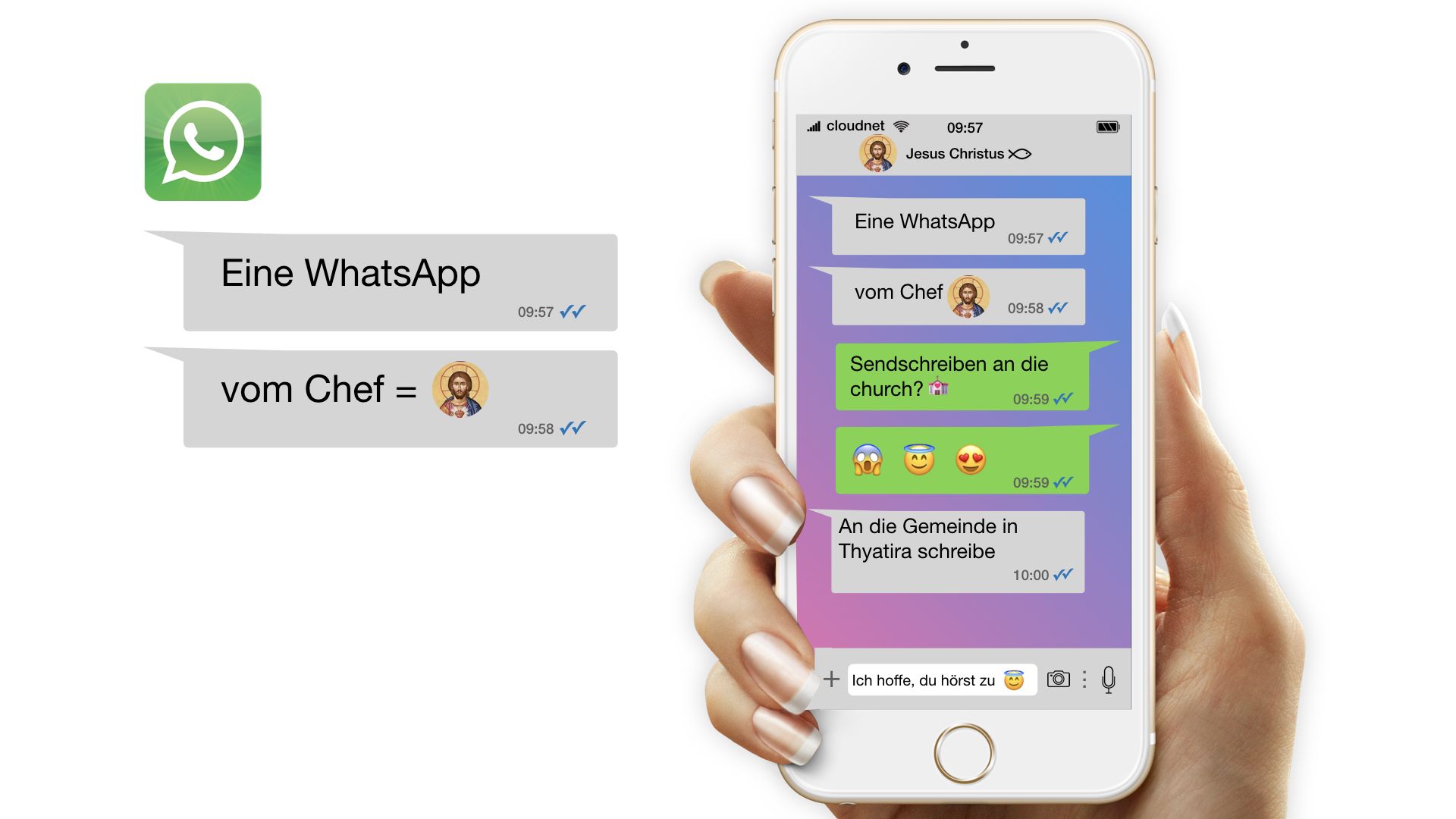 Eine WhatsApp vom Chef / Gemeinde in Thyatira