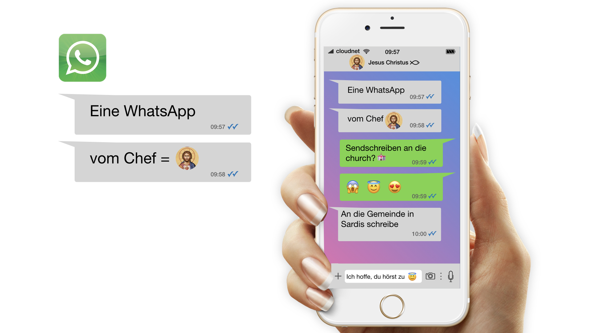 Eine WhatsApp vom Chef / Gemeinde in Sardis